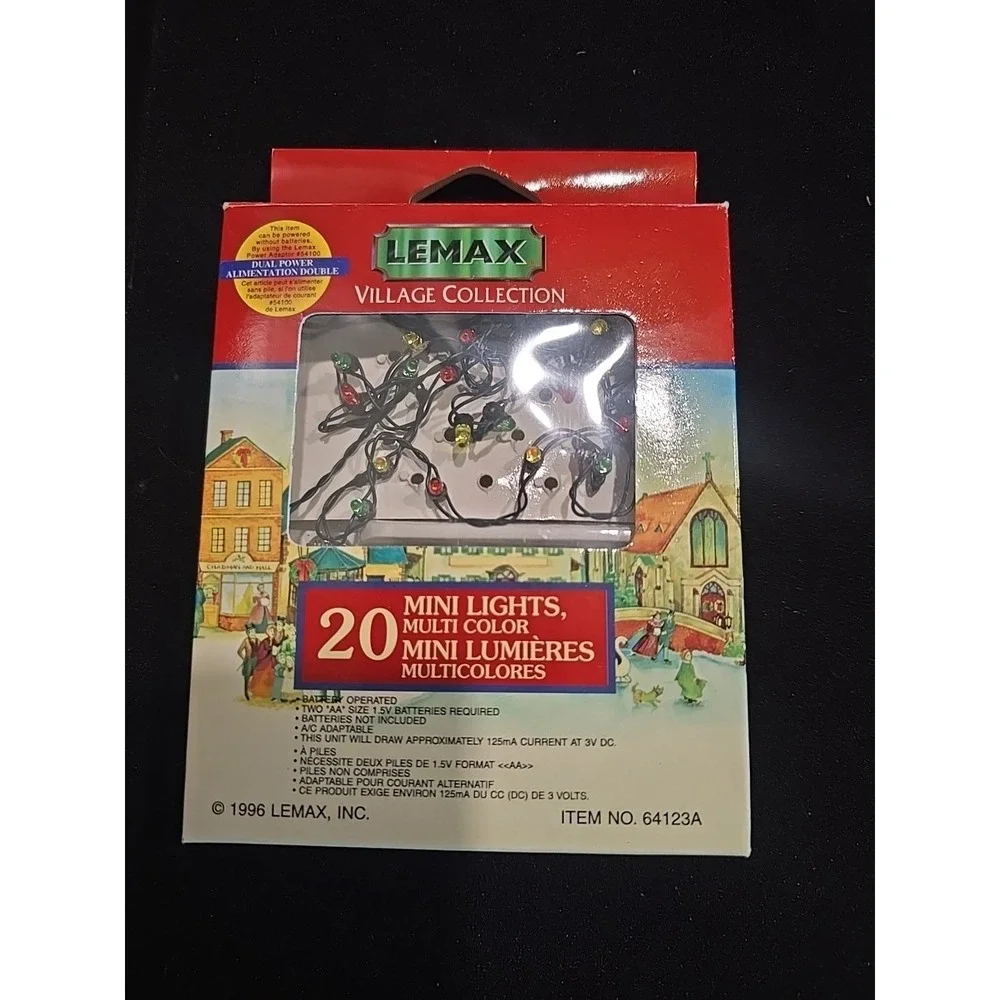 Lemax Village Collection‎ 20 Mini Lights Multi Color Item 64123A